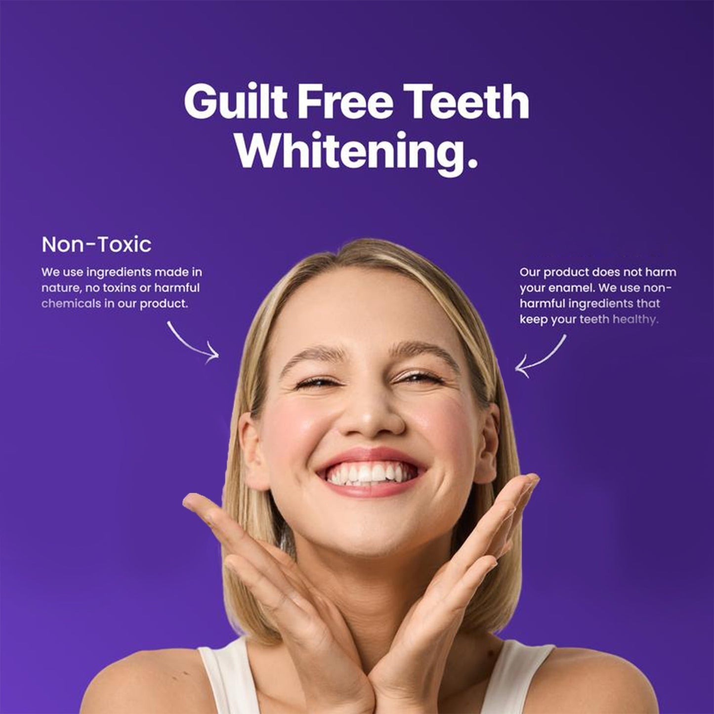 Purple Teeth Whitening Strips | Fast, Gentle & Peroxide-Free Whitening