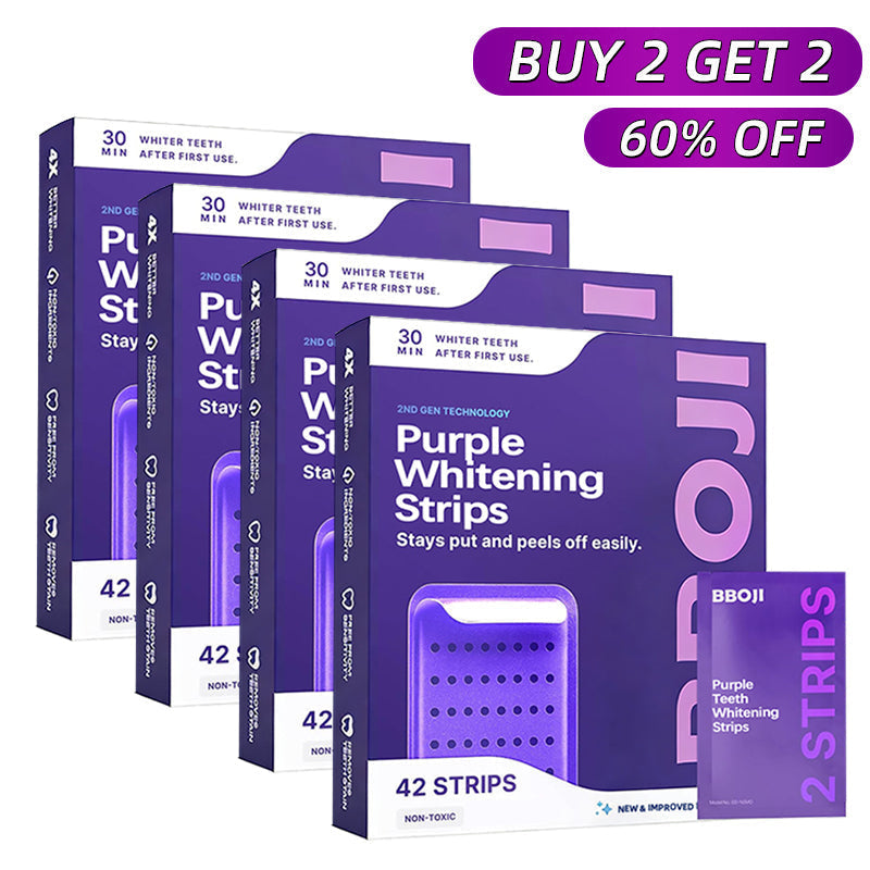 Purple Teeth Whitening Strips | Fast, Gentle & Peroxide-Free Whitening